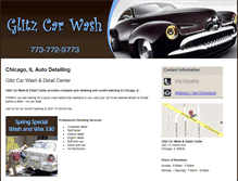 Tablet Screenshot of glitzcarwash.com